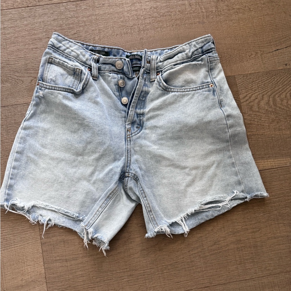 Distressed Jean shorts